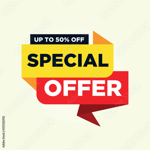 Special Offer: Captivatingly designed offer banner that draws attention and entices potential customers, highlighting savings and a limited-time opportunity.