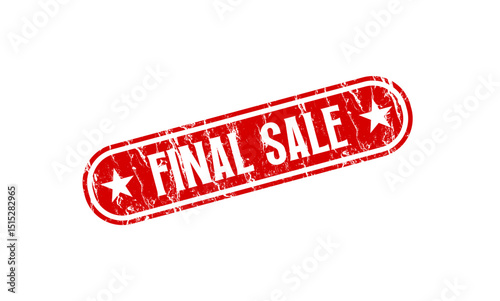 final sale rubber stamp — vector illustration