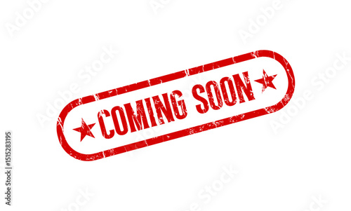 coming soon rubber stamp — vector illustration
