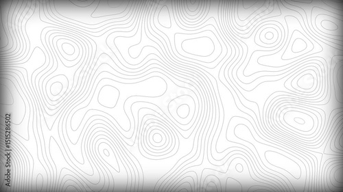 4K seamless animated topographic lines background. Abstract black terrain map motion, perfect for modern design, tech visuals, and data mapping.