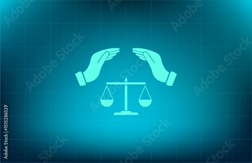 Vector icon on a blue background with a gradient	