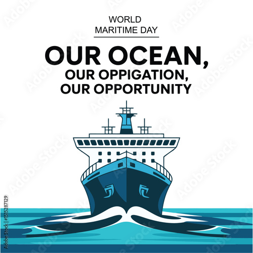 World Maritime Day Vector Art: Ships, Sea, Trade & Global Ocean Graphics
