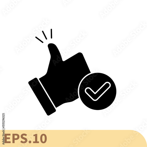 affirmative icons  symbol vector elements for infographic web