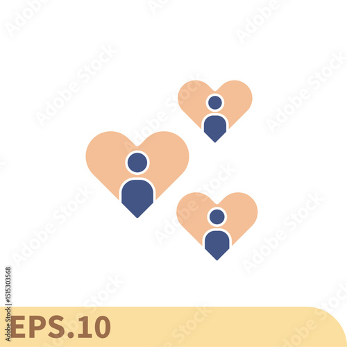 affection icons  symbol vector elements for infographic web