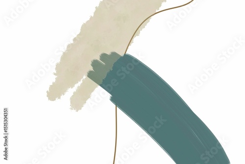 Abstract Watercolor Brush Strokes Background