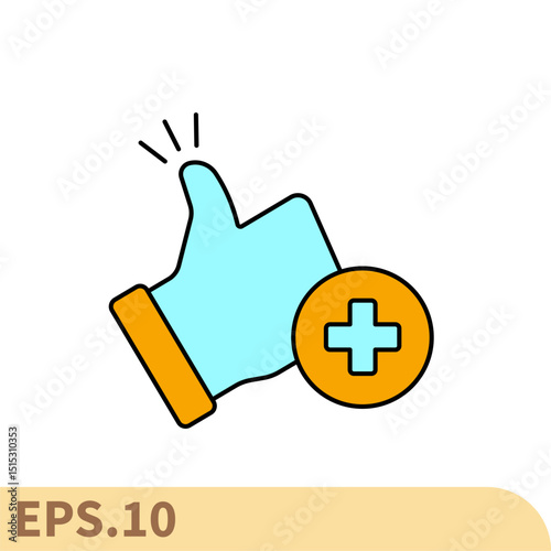 positive icons  symbol vector elements for infographic web