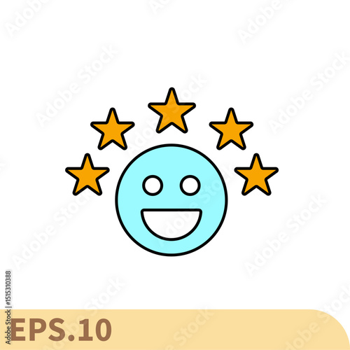 satisfaction icons  symbol vector elements for infographic web