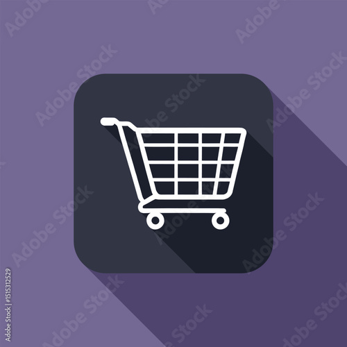 Shopping cart icon Illustration, Buy and sale symbol