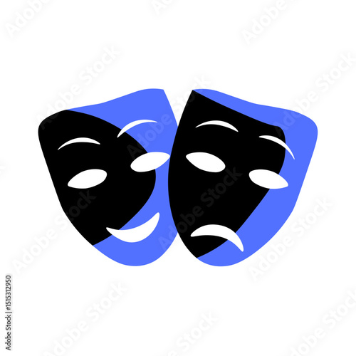 black carnival masks