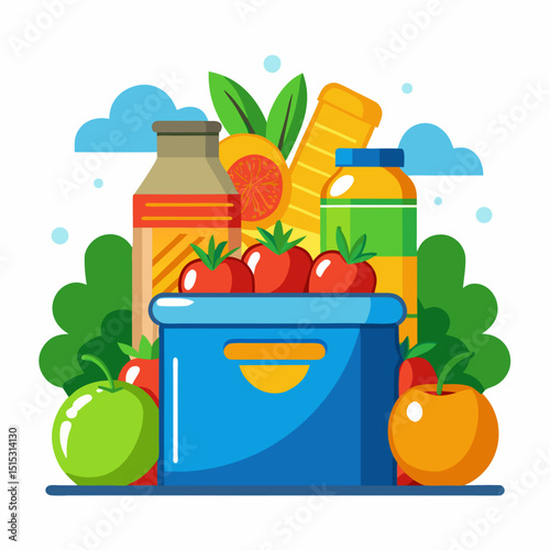 Healthy food box delivery fresh produce groceries