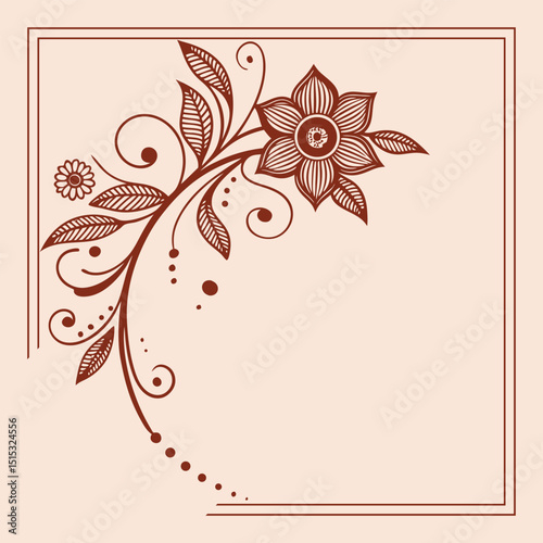 floral background with place for your text