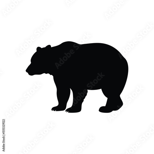 silhouette of a bear
