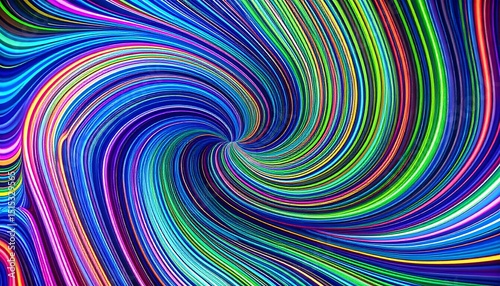 Colorful Abstract Swirling Lines.