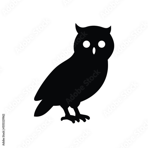 owl on a white background