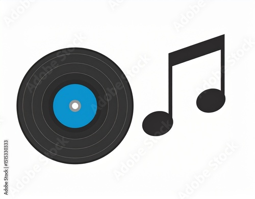 Generated image : disque vinyle