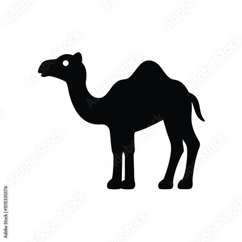 camel isolated on white