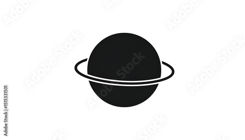 Planet Icon with Space, and Universe.