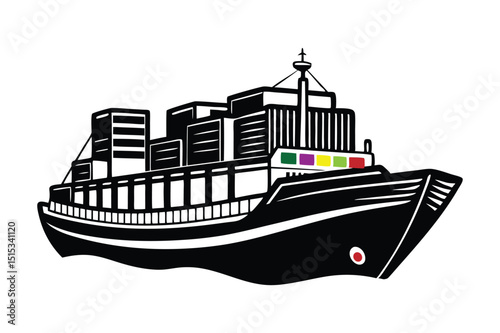 ship in the sea Transport 