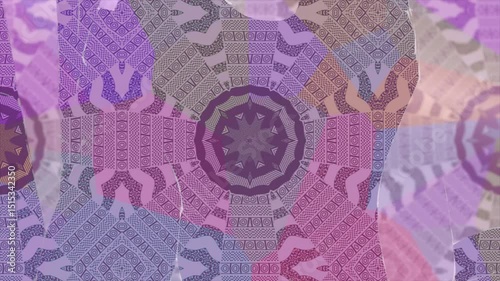 Colourful broken animated kaleidoscope background