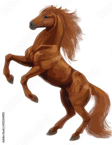 Horse, noble and swift, the horse carries stories of adventure and companionship. Its strong muscles and gentle eyes reflect both might and kindness in every stride.