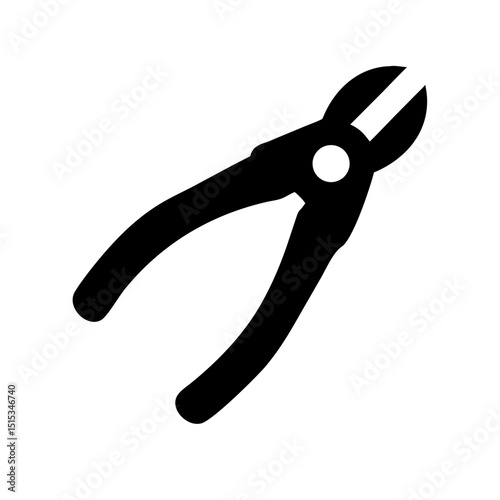 Vector of a wire cutter illustration construction repair mechanic tools
