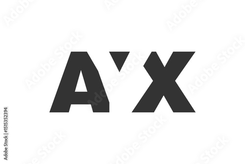 AYX logo design. Initial letter A Y X bold font style for tech startups, consulting, corporate branding. Creative company name, headlines typography identity, trendy logotype.