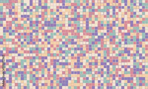 Abstract pastel mosaic tile pattern.  Perfect for backgrounds, websites, textures, and design projects needing a soft, modern aesthetic.
