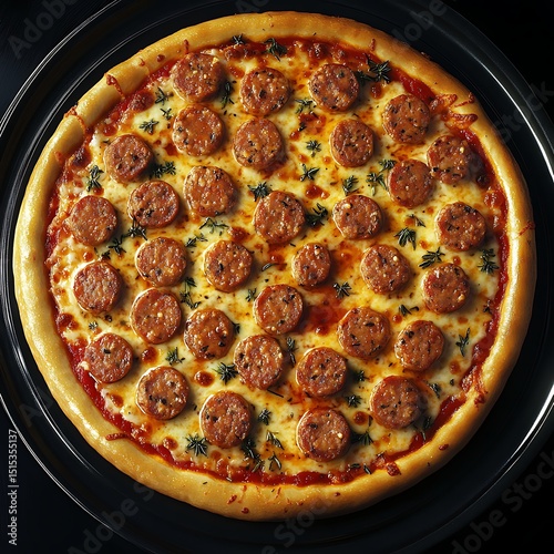 Sausage Pizza – Mild or spicy Italian sausage is a popular topping.