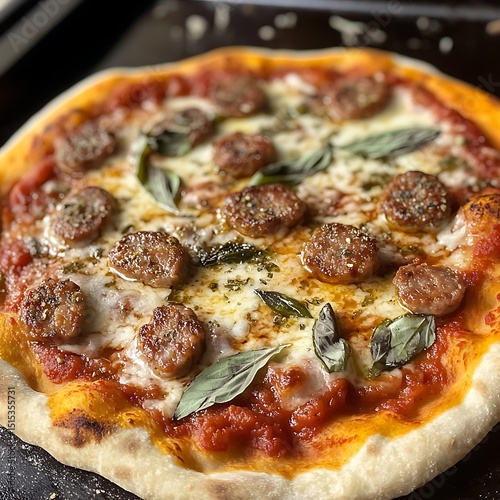 Sausage Pizza – Mild or spicy Italian sausage is a popular topping.