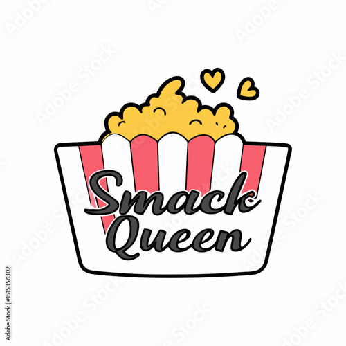 popcorn box vector illustration