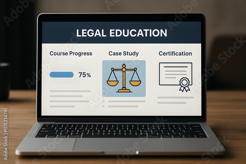 Wallpaper Mural Digital laptop displaying legal education content Torontodigital.ca