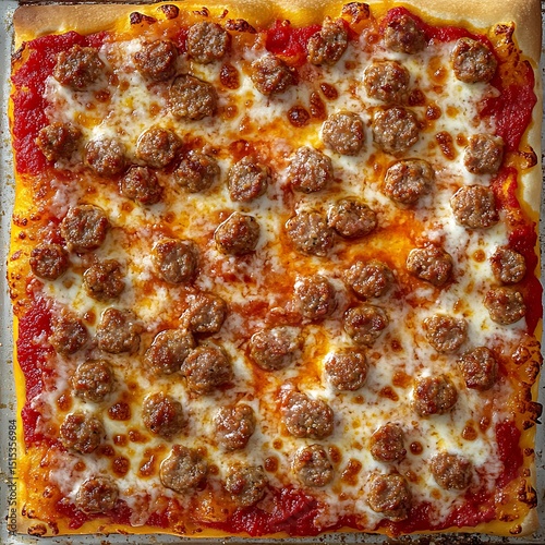 Sausage Pizza – Mild or spicy Italian sausage is a popular topping.
