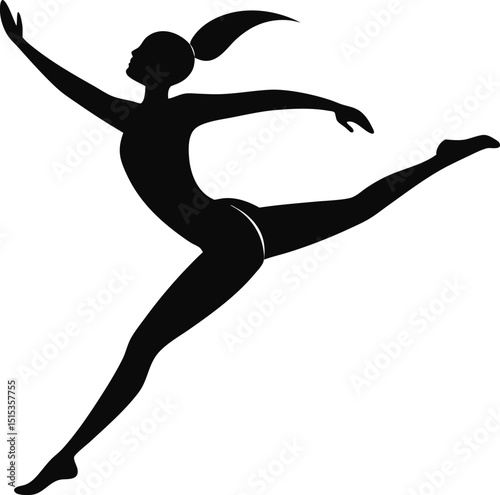 silhouette of a ballet dancer