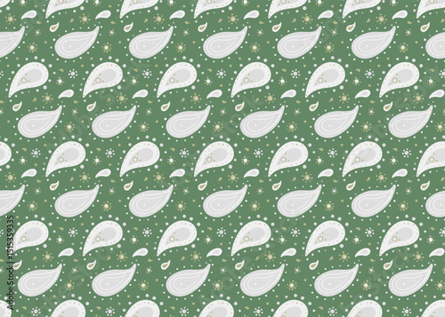 Meadow striped with symmetry image. Simplicity geometric in doodle abstract. Indian intricacy a horizontal romantic.