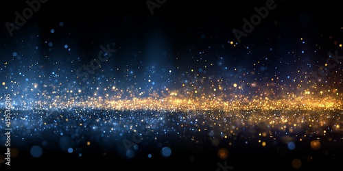 Vibrant cosmic landscape features glowing particles and abstract designs in a stunning display of colors and light