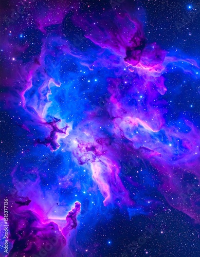 Cosmic Nebula with vibrant colors.