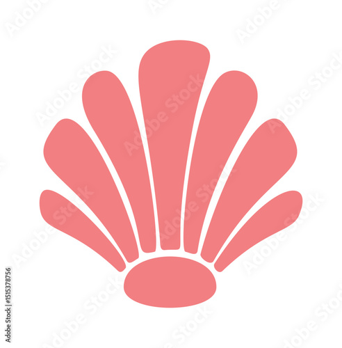 Seashell beach boho pearl scallop