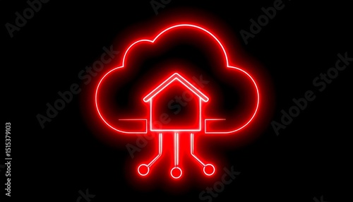 Red Neon Cloud Home Network.