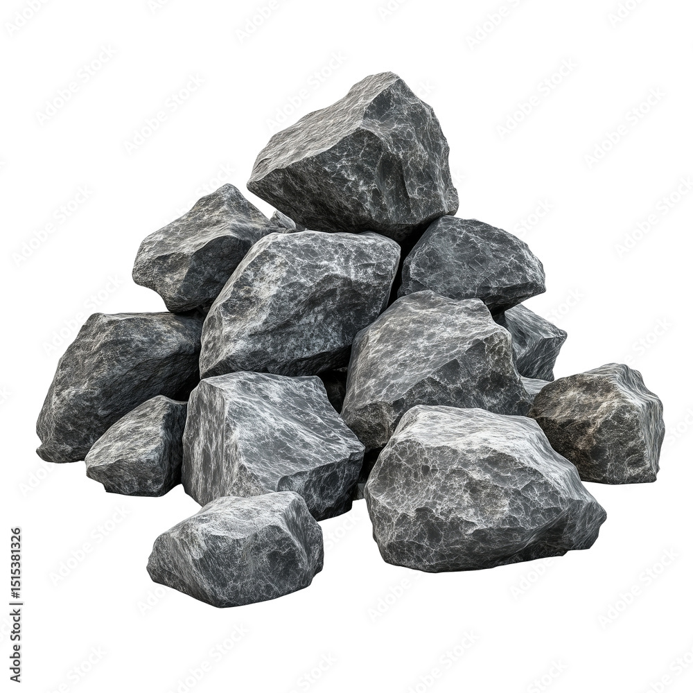 There are Many Rocks isolated on a white background
There are Many Rocks isolated on a white background