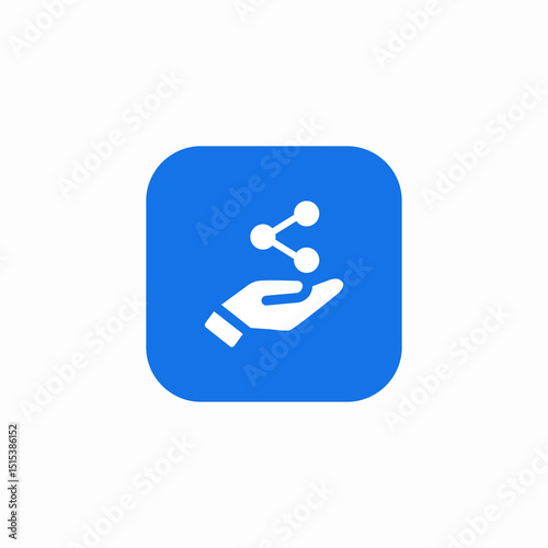 share network icon sign vector
