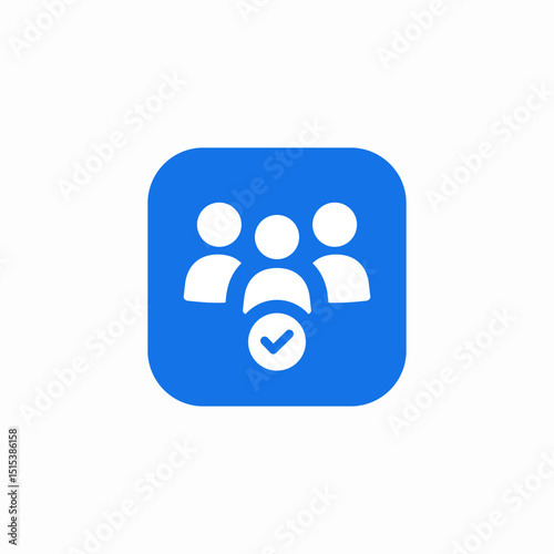 team added icon sign vector