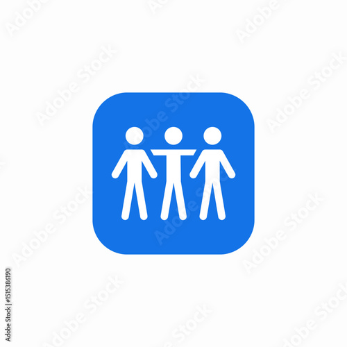 team inclusion icon sign vector