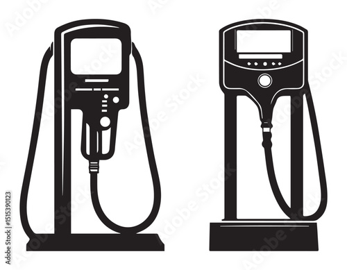 Gasoline pump gas station icon vector design symbol illustration