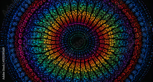 abstract colorful background with circles