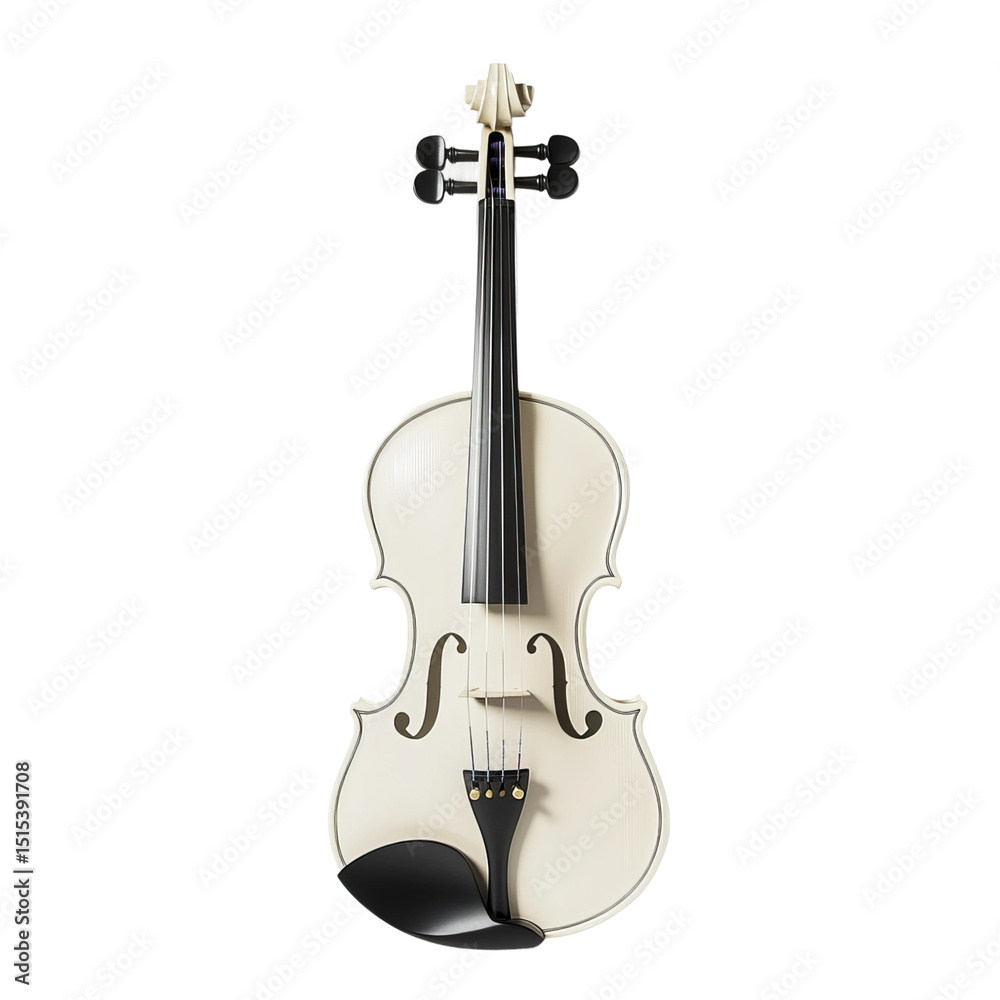 Fototapeta premium violin on white background