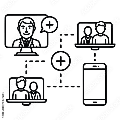 Telemedicine Network Connecting Doctor Patients and Devices for Remote Healthcare Solutions