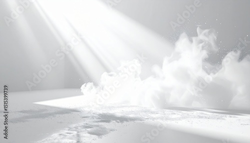 Wallpaper Mural Ethereal Light and Mist, Dust particles with ray-traced lighting. Torontodigital.ca