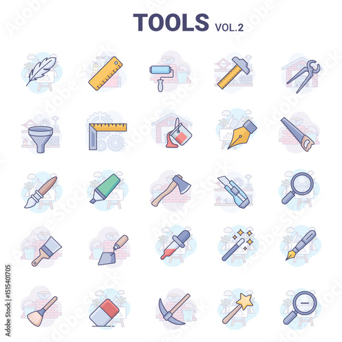 Tools illustrations for use any project.