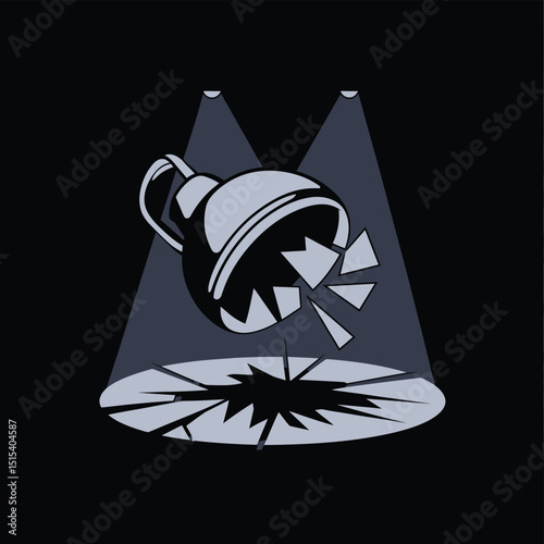 vector icons for cinema, Director's Chair , theatrical roles, video tape, cinema shattered spotlight, Theater Ticket
