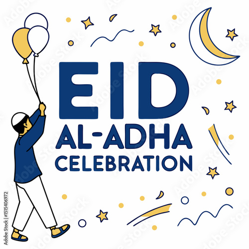 Eid Al-Adha Celebration Generated AI Festive Illustration